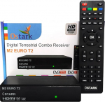 Ostark Euro T2 maapealne vastuv&otilde;tja TDT TDT2 FTA DVB-T2 DVB-C, H265 HEVC Full HD PVR, Dual USB, Dual LNB kahele telerile, SCART, HDMI koaksiaalne