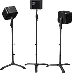 ETHU Projector Foor Stand Beamer St&auml;nder, Projektor Bodenst&auml;nder mit Einhand-H&ouml;henverstellung & Sicherheitsverriegelung, H&ouml;henverstellbares Beamer Stativ 94-112 cm f&uuml;r Heimkino 15 kg Tragkraft