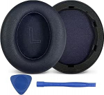 Asendusk&otilde;rvaklapid Anker Soundcore Life Q30 k&otilde;rvaklappidele K&otilde;rvaklapid sobivad ka Anker Soundcore Life Q35 k&otilde;rvaklappidele M&uuml;raisolatsiooni vaht vastupidavast nahast (sinine)