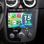 Autoradio Opel Meriva Corsa Zafira Vivaro Antara, 8-tuumaline 4+64 GB, Wireless Carplay, Android Car, autoradio navigatsiooniga, Bluetooth, WiFi, DSP, USB, RDS (Soot)