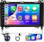 2G 64G Android autoradio Mercedes Benz A-klassi W169 B-klassi W245 W639 Vito W639 Viano W906 Sprinter 9-tolline autoraadio koos Carplay Android auto traadita navigatsiooniga GPS peegel link Bluetooth FM/RDSiga