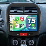 2-DIN Android 14 autoraadio juhtmevaba Carplay & Android Car - 9-tolline HD puuteekraan, Bluetooth 5.0, GPS navigatsioon, WiFi, DSP, USB - Stereo Mitsubishi ASX 1, Peugeot 4008, Citro&euml;n C4 jaoks.