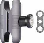 FANAUE Double Socket Arm, mis &uuml;hildub RAM Mounts 1-tollise kuuli ja mootorratta jalgratta telefonihoidjaga, sobib k&otilde;igile t&ouml;&ouml;stusstandarditele 1 tolli / 25,4 mm / B-t&uuml;&uuml;pi kuuli adapter, alumiinium 2,36-tolline vargusvastase kaitsega