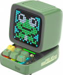 Divoom Ditoo Multifunktsionaalne Pixel Art LED Bluetooth k&otilde;lar, 256 programmeeritav LED-paneel koos peo tulega, nutikas digitaalne lauakell, m&auml;ngude muusikakast, TF-kaardi ja raadio tugi, roheline