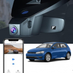 Fitcamx Dash Cam &uuml;hildub Cupra Formentor 2021-2025, autokaamera &uuml;hildub Volkswagen Golf Mk8 GTE GTD GTI R, OEM 4K 2160P WiFi UHD video, parkimisrežiim, G-sensor, Loop salvestamine, WDR, 64GB.