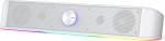 Redragon GS560 Adiemus RGB Desktop Soundbar, 2.0-kanaliline arvutik&otilde;lar d&uuml;naamilise valgusribaga, helivalguse s&uuml;nkroniseerimine / kuvamine, puutetundlik taustavalgustus helitugevuse reguleerimisega, USB-kaabel