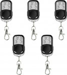 5 universaalse kaugjuhtimispuldi komplekt Automaatse v&auml;rava automaatne garaažipult 433.92MHz fikseeritud koodiga sagedus + aku