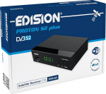 EDISION Proton S2 Plus Full HD satelliidi vastuv&otilde;tja FTA, 2-in-1 Comfort kaugjuhtimispult, Unicable &uuml;hilduv (DVB-S2, HDMI, SCART, S/PDIF, USB, LAN, USB WiFi tugi, eelinstalleeritud saksa programmide nimekiri)