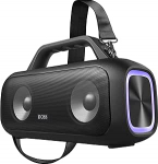 DOSS Extreme Boom S Bluetooth-k&otilde;lar 60 W v&otilde;imsa heliga, s&uuml;gava bassiga, 25 tundi m&auml;nguaega, energiapank, LED-valgustus, stereopaaride &uuml;hendamine, IPX6 veekindel, kaasaskantav muusikakast telkimiseks, rannale, aeda