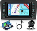 Hodozzy 2G + 64G autoraadio Mercedes-Benz ML GL klassile W164 X164 ML300 320 350 450 500 / GL320 420 traadita Carplay Android autoga, raadio 7-tolline puuteekraaniga navigatsioon Bluetooth WiFi DSP tagumine vaade