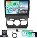 Hodozzy 2G + 64G Android autoradio Citroen C4 B7 C4L DS4 2013-2017 juhtmevaba Carplay Android autole, 10-tolline puuteekraan koos navigatsiooniga WiFi Bluetooth Mirrorlink HiFi raadio FM / RDS Canbus tagumine