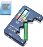 Patarei tester Tester 7 seitse patarei t&uuml;&uuml;pi C, AA, AAA, D, N, 9V (6F22), 1.55V nupuelemendi patareide tester