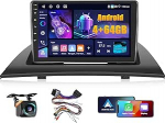 4+64G Android autoraadio BMW X3 E83 2004 2005 2006 2007 2008 2009 2010 juhtmevaba Carpaly & Android autoga, 9-tolline IPS puuteekraaniga raadio Bluetooth 5.0/GPS/Reversioonikaamera/FM/WiFi/SWC-ga
