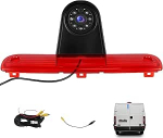 CAMECHO pidurivalgusti tagumise vaate kaamera HD &ouml;ise n&auml;gemise IP67 veekindel kaamera Fiat Ducato Peugeot Boxer 2006-2018 kolmas pidurituli laia nurga 140 &deg; 12 V 10 M juhtmega &uuml;hendus