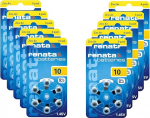 Renata ZA10.DP6 kuuldeaparaadi patareid 10x Blisterpakend 60-st kollasest 1,45 V pakend 6-st