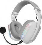 MARSGAMING MHW-PRO traadita m&auml;ngukomplektid ARGB Flow, 3D Surround Sound 7.1, Bluetooth 5.3 + 2.4GHz + 3.5 mm pistikupesa, &uuml;likerge ergonoomiline disain, kaks mikrofoni, multiplatvormiline, valge