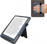 kwmobile &uuml;mbris &uuml;hildub Pocketbook InkPad 4 / Color 3 / Color 2 / Vivlio InkPad 4 / InkPad Color 3 &uuml;mbrisega - Flip Case koos k&auml;erihmaga - kunstnahast &uuml;mbris - tumesinine tumehall - tumehall