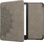 kwmobile H&uuml;lle kompatibel mit Amazon Kindle Paperwhite (2024)/Colorsoft H&uuml;lle - Kunstleder Cover - Aufgehende Sonne Grau