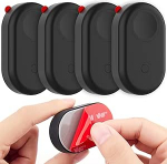 Galaxy SmartTag2 veekindel silikoonist &uuml;mbris koos kleebisega 4 Pack peidetud GPS Tracker kleepuv kaitsekate rahakoti pagasile auto jalgrattale