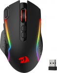 Redragon M810 Pro Wireless Gaming Mouse, 10000 DPI Wired/Wireless Mouse with Quick Fire Button, 8 Macro Keys, 45 Hours Continuous Power and RGB Backlight for PC/Mac/Laptop