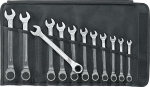 Stahlwille 17/12 Ratcheting Combination Spanner Set, Silver