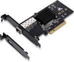 10Gbe PCI-E NIC with 82599EN(X520-DA1) Controller, 10Gb Single Port SFP+ PCI-E Network Card, GiGaPlus 10Gbps PCI Express Ethernet LAN Adapter, Supports Windows/Windows Server/VMware