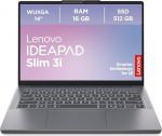 Lenovo IdeaPad Slim 3i Laptop | 14 Inch WUXGA Display | Intel Core i5 | 16GB RAM | 512GB SSD | Intel UHD Graphics | Windows 11 | QWERTZ | Luna Grey | 3 Months Premium Care
