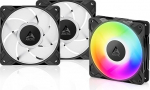 ARCTIC P12 Pro A-RGB (3 tk) - v&otilde;imas Premium PC ventilaator, 120mm PWM ventilaator Y-kaabli jagajaga, 600-3000rpm, 0rpm