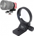 iShoot statiiviklamber statiivir&otilde;ngas objektiivi kinnitus statiivihoidja r&otilde;nga tugir&otilde;ngas, mis &uuml;hildub Sony FE 135 mm f/1.8 GM SEL135F18GM, allosas on Arca-Swiss Fit kaameraplaadi kiirv&auml;ljalaskeplaat