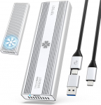 iDiskk 40Gbps 1TB M.2 NVMe SSD Professional Heavy Duty USB-C alumiiniumist v&auml;line k&otilde;vaketas - kuni 3000MB/s, Thunderbolt 3 (40Gbps), USB-C (10Gbps), &uuml;hildub j&auml;rgmiste seadmetega