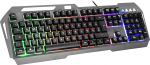 Speedlink Lunera Rainbow m&auml;nguklaviatuur - PC m&auml;nguklaviatuur juhtmega, RGB valgustus 5 valgustusrežiimiga, metallpind, vahetatavad WASD-klahvid, saksa paigutus, must