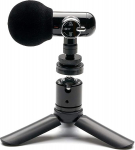 Orangmonkie Q-Mic nutitelefoni DSLR video salvestamise komplekt YouTube, TikTok, Vlogimine, filmitegija/ASMR Direct Omni 360&deg; mikrofon, 2 statiivi, 4 traat, telefonihoidja, &uuml;mbris/iPhone Android