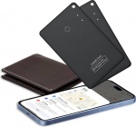 CASCHO Wallet Tracker Card Pack of 2 Thin 0.06 tolli, Air Smart Tag Wallet Finder Card Compatible with Apple Where? App (ainult iOS), veekindel esemete otsija kohvrite/rahakottide/v&otilde;tmete jaoks, must