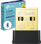 TP-Link Archer TX10UB Wi-Fi 6 AX900 Buletooth WLAN-pulk arvutile, kahesageduslik WLAN-adapter, nano suurus, WPA3, MU-MIMO, &uuml;hildub ainult Windows 11-10-ga