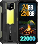 Ulefone Armor 24 Outdoor nutitelefon 24G + 256GB 2,2000mAh aku 66W, 1000 luumeni LED-valgus Android 14 V&auml;litingimustes kasutatav mobiiltelefon ilma lepinguta FHD + 6.78 tolli 64MP + 64MP &ouml;&ouml;n&auml;gemiskaamera Dual SIM