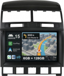 [6G + 128G] IPS 9-tolline Android 15 autoraadio Volkswagen Touareg 2002-2010 koos Navi Octa Core'iga [Sisseehitatud CarPlay/Android Car/DSP/Mirror Link/GPS Navi/360 Camera/Bluetooth 5.0/WiFi/USB