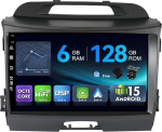 [6G + 128G, Octa-Core] - MSD Autoradio Kia Sportage'ile (2010-2015) | Android 15 GPS navigatsiooniradio | CarPlay Android auto roolijuhtimine Dual Band WiFi DSP DAB | Tagurduskaamera MIC | 2 DIN