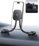 Baseus C03s mobiiltelefoni hoidja auto magnet, magnetiline Magsafe mobiiltelefoni hoidja auto 2 paindliku k&auml;ega, universaalne auto telefoni hoidja 20N &uuml;hildub iPhone Samsungiga