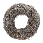 com-four&reg; Vine Wreath, dekoratiivne uksep&auml;rg, mis on valmistatud okstest, DIY looduslik p&auml;rg kui laua kaunistus, akna kaunistus v&otilde;i ukse ripats iseendale kaunistamiseks, valgendatud looduslik dekoratiivne p&auml;rg (1