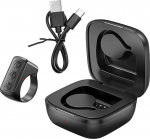 Tik Tok Finger Scroller Bluetooth kaugjuhtimispult Bluetooth Page Turner Bluetooth 5.0 v&auml;ljal&uuml;litamise kaugjuhtimispult koos laadimiskohvriga iOS/Androidile - must