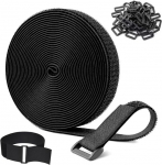 Reguleeritavad kaablipaelad 25 pandlaga, vaba l&otilde;ikepikkus, korduvkasutatavad kinnituskaablipaelad, korrastatud kaablijuhtimiseks, kaabli korraldaja, 5m x 2cm