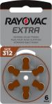 Rayovac Acoustic Zinc Air kuuldeaparaadi aku 312 (pruun)