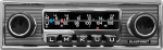 Blaupunkt Frankfurt Stereo MB, 1-DIN autoraadio, Vintage autodisain, DAB+, Bluetooth, USB, Aux sisend, roolikaugjuhtimispult, sub-out, 4 x 50 Watt, 12 V
