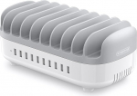 NTONPOWER 10 portiline tahvelarvuti laadimisjaam 120 W Multi USB laadimisjaam koos automaatse vaikse jahutusseadmega mobiiltelefonidele nutitelefonidele tahvelarvutitele Hall