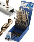 Metallipuuride komplekt HSS Cobalt 25 t&uuml;kki | HSS-Co5 Professional Stainless Steel Drill Bit 1-13 mm | Self-Centring Cobalt Twist Drill Bit DIN 338 HSS CO Drill Set for Stainless Steel, Steel
