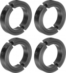 sourcing map 4 x Double Split Clamp Shaft Collar 2" Bore Two Piece Tension Collar 3" OD 11/16" Thick 45 Steel CV Boot Set Bolt Style