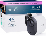 Arlo Ultra 2 v&auml;livalvekaamerad, juhtmevaba, 4K UHD kvaliteediga toode, 180&deg; vaatev&auml;li, kohtvalgustus, v&auml;rviline &ouml;&ouml;n&auml;gemine, liikumisandur, h&auml;iresignaal, lisakaamera koos akuga, nutikeskus