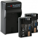 Blumax Gold Edition 2x aku LP-E6 2040 mAh koos Sanyo patareidega + laadija LP-E6 Sobib Canon EOS 60D 70D 6D 60D 70D 70D 5D Mark 3 jaoks.