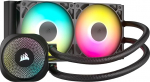 Corsair Nautilus 240 RS ARGB CPU vedelikjahuti - 240mm AIO - madal m&uuml;ra - otsene emaplaadi&uuml;hendus - Intel LGA 1851/1700, AMD AM5/AM4 - 2X RS120 ARGB ventilaatorit kaasas - must
