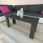 Henor puidust kohvilaud 100 x 40 x 44 cm Keskmine laud elutuba s&ouml;&ouml;gilaud magamistuba laud voodi alus grafiit matt